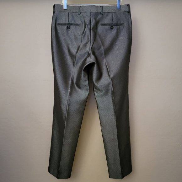 jf j.ferrar Pants Jf J Ferrar Slim Fit Black And Silver Suit Pants